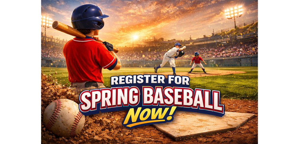 Register for Spring baseball now!